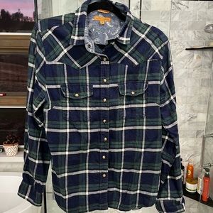Jacks Girlfriend Flannel Plaid Shirt